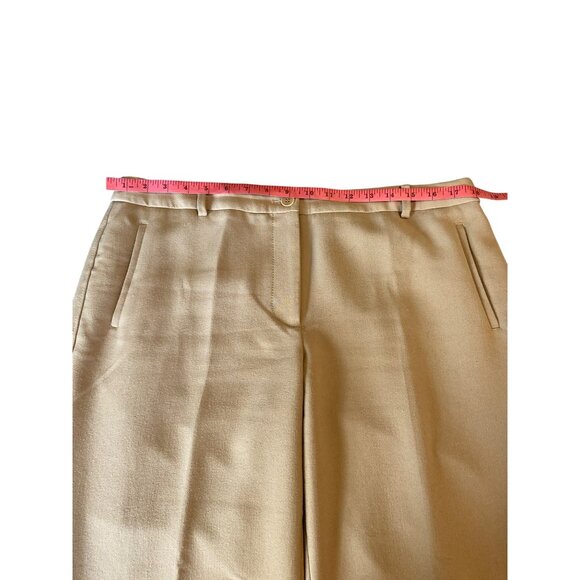 Talbots Hampshire Womens Dress Pants Size 12 Tan Career Corpcore Academia - Picture 8 of 13